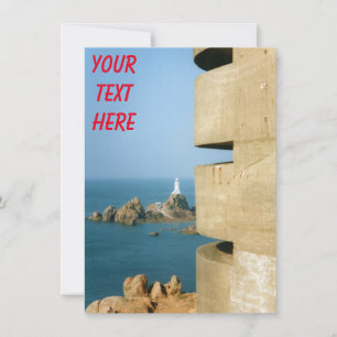 Leuchtturm La Corbière und deutscher Turm aus dem Karte