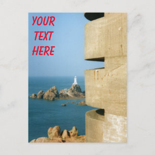 Leuchtturm La Corbière und deutscher Turm aus dem Postkarte