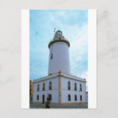 Leuchtturm La Farola in Malaga Spanien Postkarte (Vorderseite)