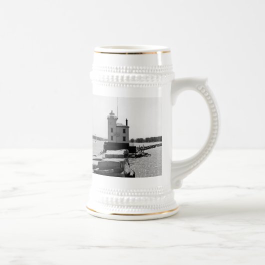 Leuchtturm Lake Erie Bierglas (Rechts)
