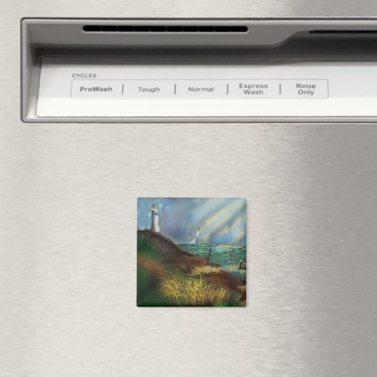 Leuchtturm Landschaftsmagnet Magnet (In Situ (Geschirrspüler))