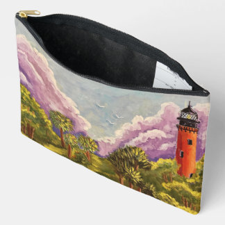 Leuchtturm: Lavendel Himmel Zubehörtasche