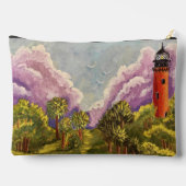 Leuchtturm: Lavendel Himmel Zubehörtasche (Rückseite)