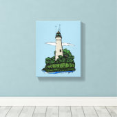 Leuchtturm Leinwanddruck (Insitu (Holzboden))