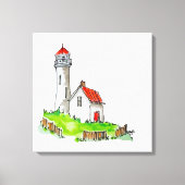 Leuchtturm Leinwanddruck (Vorderseite)