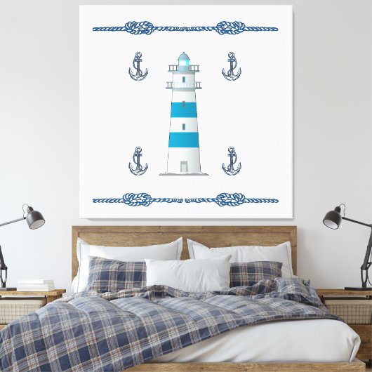 Leuchtturm Leinwanddruck