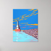 Leuchtturm Leinwanddruck (Vorderseite)