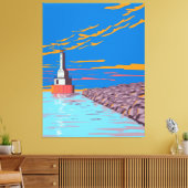 Leuchtturm Leinwanddruck (Insitu (Wohnzimmer))