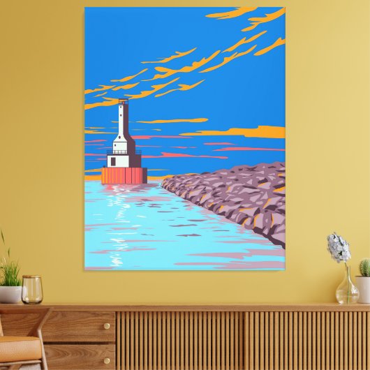 Leuchtturm Leinwanddruck (Insitu (Wohnzimmer))
