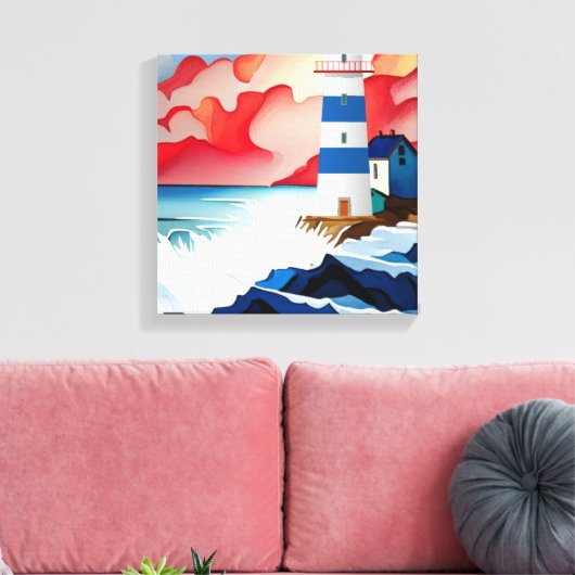 Leuchtturm Leinwanddruck (Insitu (Wohnzimmer))