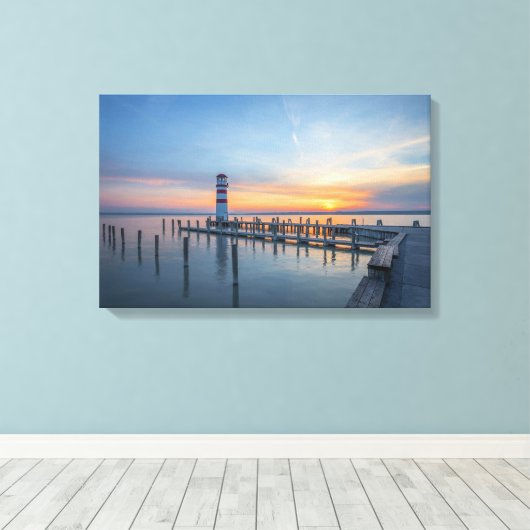 Leuchtturm Leinwanddruck (Insitu (Holzboden))