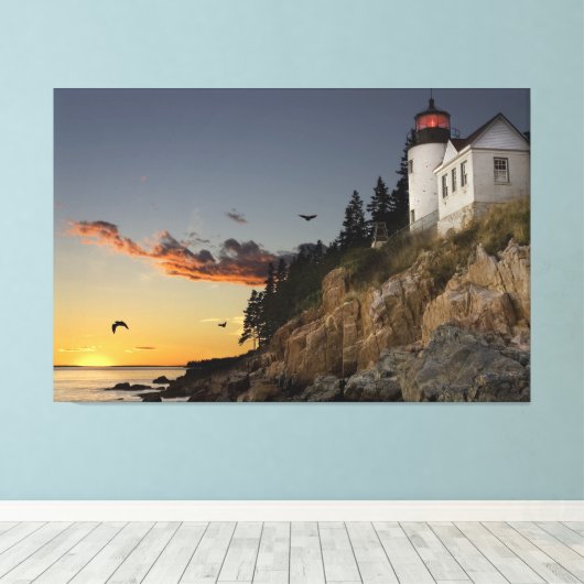 Leuchtturm Leinwanddruck (Insitu (Holzboden))