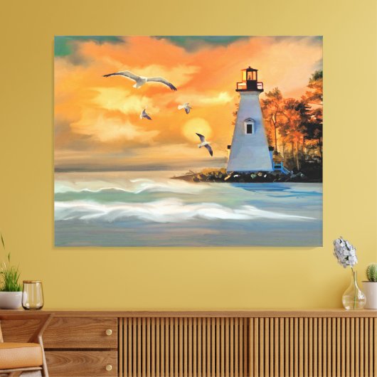 Leuchtturm Leinwanddruck (Insitu (Wohnzimmer))