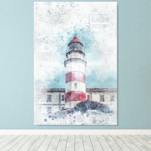 Leuchtturm Leinwanddruck (Insitu (Holzboden))