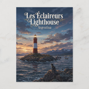 Leuchtturm Les Éclaireurs Argentinien Postkarte