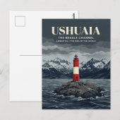 Leuchtturm Les Éclaireurs Postkarte (Vorne/Hinten)