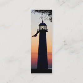 Leuchtturm-Lesezeichen Mini Visitenkarte