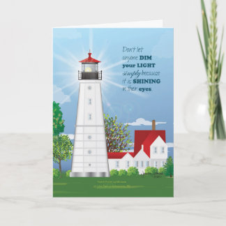 Leuchtturm leuchte deine Lichtkarte Karte