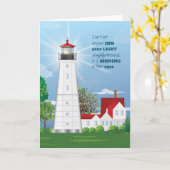 Leuchtturm leuchte deine Lichtkarte Karte (Gelbe Blume)