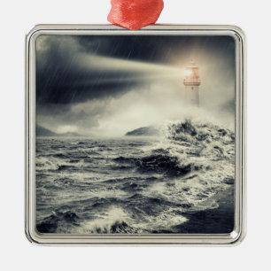 Leuchtturm-Leuchtfeuer Ornament Aus Metall
