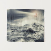 Leuchtturm-Leuchtfeuer Wandteppich (Vorderseite (Horizontal))