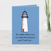 Leuchtturm-Liebe Karte (Vorderseite)