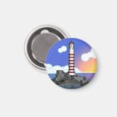 Leuchtturm Magnet (Vorderseite/Rückseite)