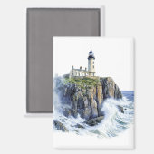 Leuchtturm Magnet (Vorderseite/Rückseite)