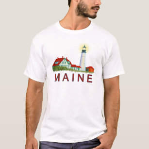 Leuchtturm, Maine, Portland Head Light, Küste T-Shirt