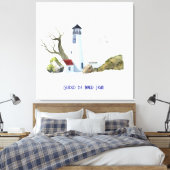Leuchtturm Malerei Leinwanddruck (Insitu (Schlafzimmer))