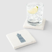 Leuchtturm Malerei Strand Marmor Stone Untersetzer (Seitenansicht)