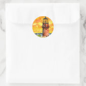 Leuchtturm Marthas Runder Aufkleber (Tasche)