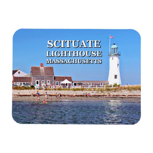 Leuchtturm, Massachusetts Magnet (Horizontal)