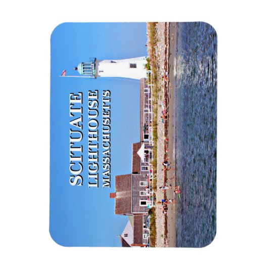 Leuchtturm, Massachusetts Magnet (Vertikal)