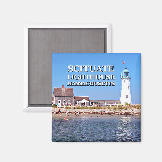 Leuchtturm, Massachusetts Magnet (Vorderseite/Rückseite)