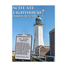 Leuchtturm, Massachusetts Postkarte