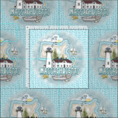 Leuchtturm Massachusetts Stoff (Kachel)