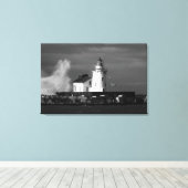 Leuchtturm Mist Canvas Print Leinwanddruck (Insitu (Holzboden))
