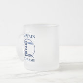 Leuchtturm mit dem Namen des Kapitäns oder Bootes Mattglastasse (Vorderseite Links)