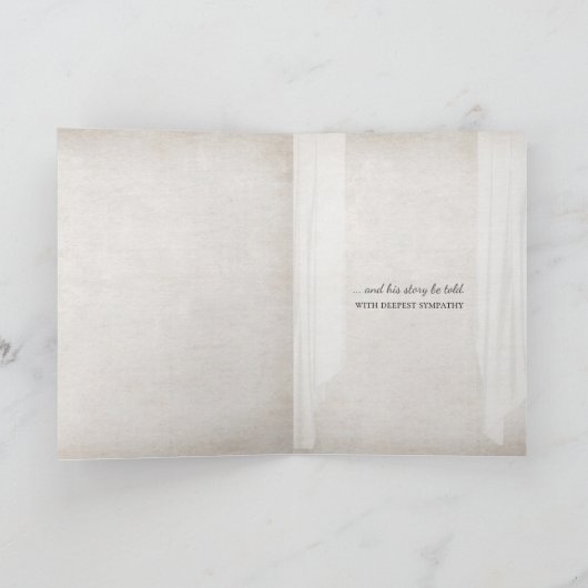 Leuchtturm mit großem Beileid Karte (Innenseite)