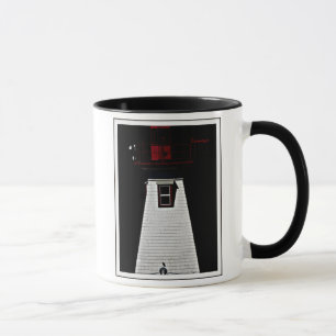 Leuchtturm mit Krähe, Hafen Alberni, Calamityjan Tasse