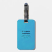 Leuchtturm mit rotem Streifen Gepäckanhänger (Rückseite vertikal)