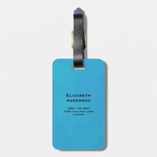 Leuchtturm mit rotem Streifen Gepäckanhänger (Rückseite vertikal)