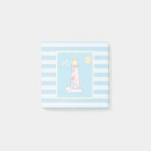 Leuchtturm mit rotem Streifen Post-it Klebezettel (Vorderseite)