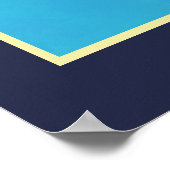 Leuchtturm mit rotem Streifen Poster (Ecke)