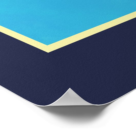 Leuchtturm mit rotem Streifen Poster (Ecke)