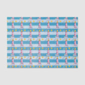 Leuchtturm mit rotem Streifen Seidenpapier (Vorderseite)