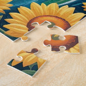 Leuchtturm mit Sonnenblumen Puzzle (Seite)