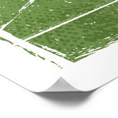 Leuchtturm mit Strandkopf Retroposter Poster (Ecke)