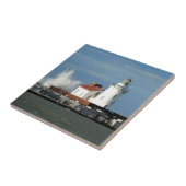 Leuchtturm mit Wave Keramik Tile Fliese (Seite)